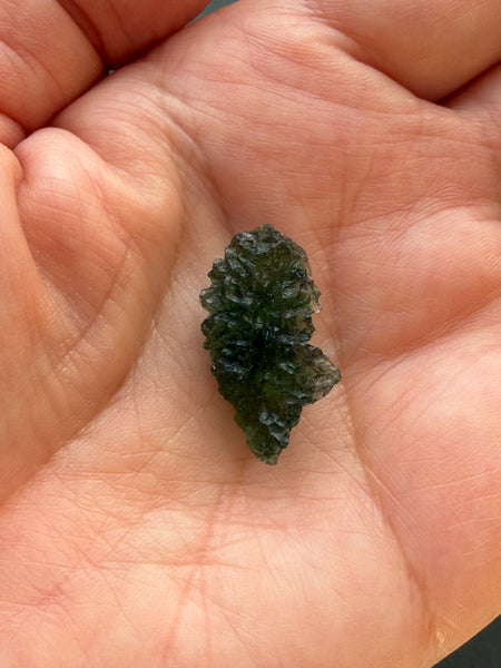 Genuine 2.47 gram Nesmen Forest Moldavite from Czech Republic