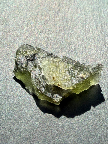 Genuine 2.25 grams Moldavite from Czech Republic.