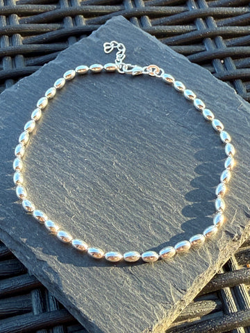 Sterling silver anklet