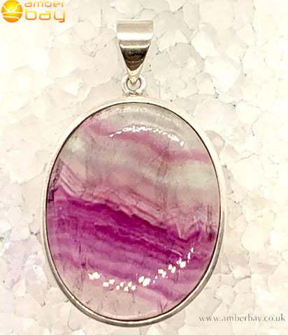 Sterling Silver Fluorite Pendant