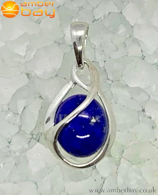 Sterling Silver and Lapis Lazuli Pendant