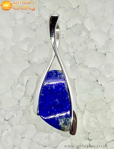 Sterling Silver and Lapis Lazuli Pendant