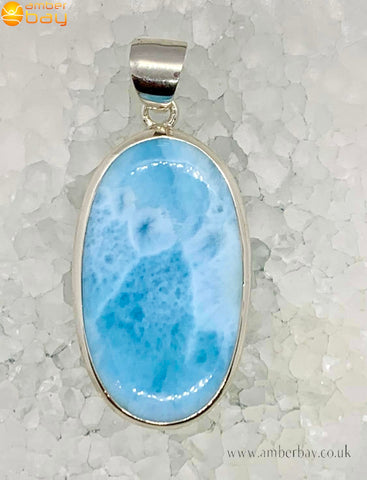 Sterling Silver and Larimar Pendant