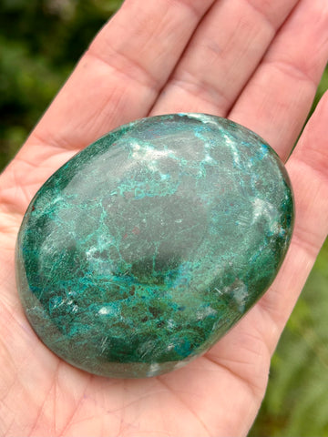 Chrysocolla Palm Stone