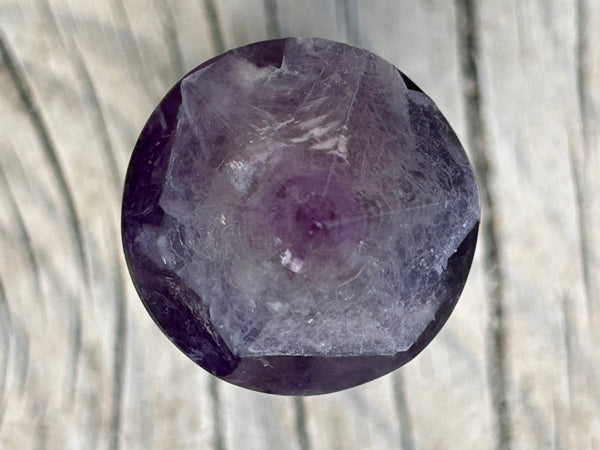 Green & Purple Fluorite Rounded Crystal Point