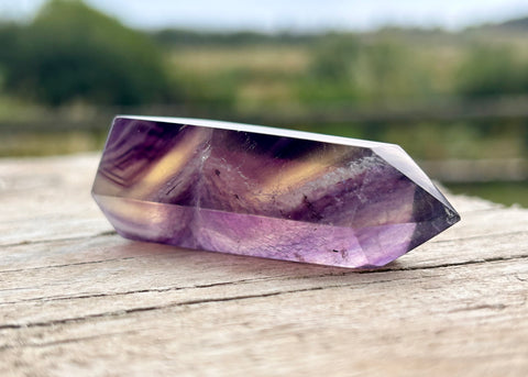 Purple Fluorite Crystal Point
