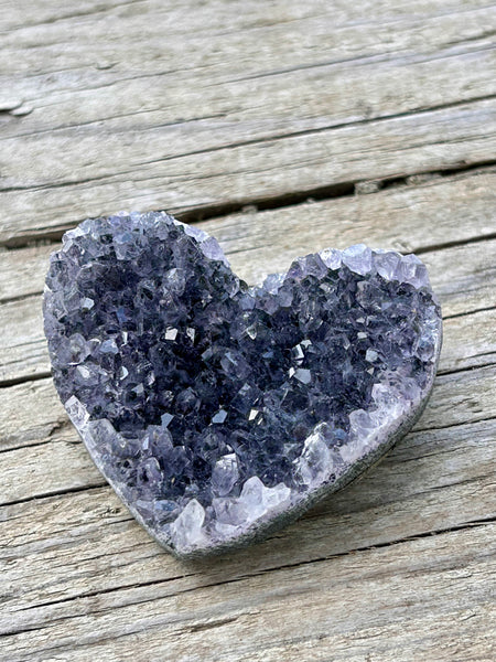 Heart Amethyst Quartz Crystal