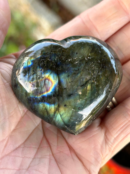 Labradorite Heart