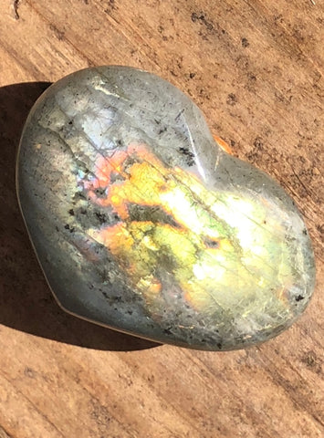 Labradorite Heart