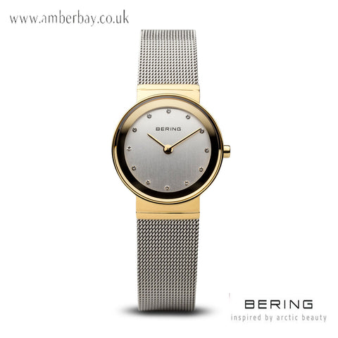 Bering Ladies Mesh Gold Colour Watch 10122-001