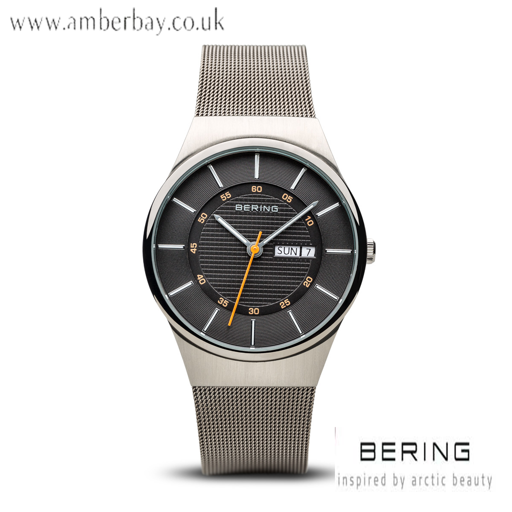 Bering Gents Stainless Steel Day/Date Watch 12939-077