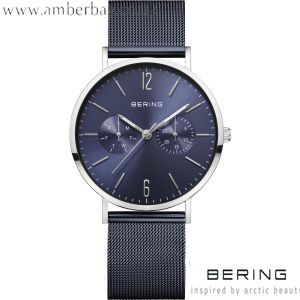 Bering Ladies Blue Milanese Watch 14236-303