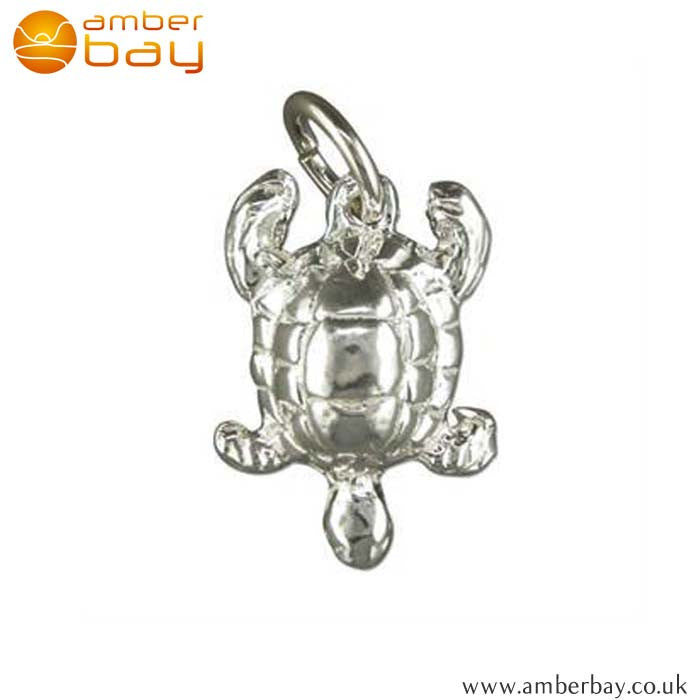 Sterling Silver Turtle Charm/Pendant 2616 at Amber Bay