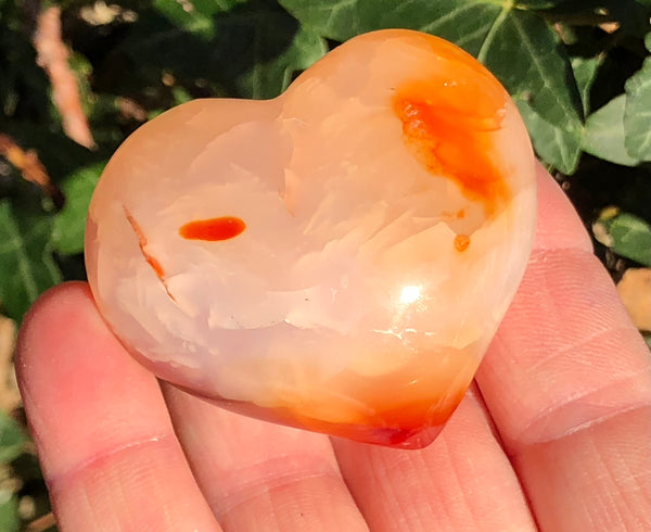 Carnelian (Cornelian) Heart