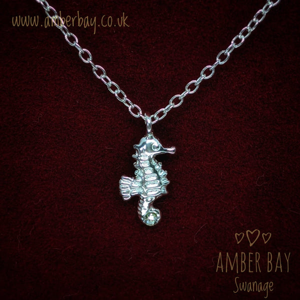 Sterling Silver Seahorse Necklace