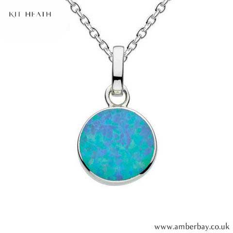 Silver Opalique Circle Pendant 9060BSO Kit Heath