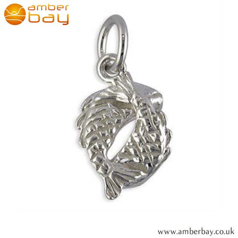 Sterling Silver Fish (Pisces) Charm/Pendant R5942 at Amber Bay