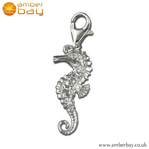 Sterling Silver Seahorse Charm R5966 at Amber Bay