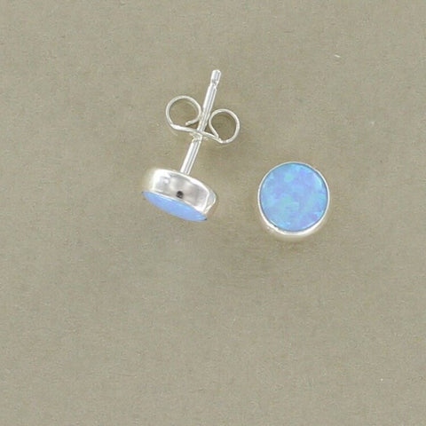 Sterling Silver Opalique Studs