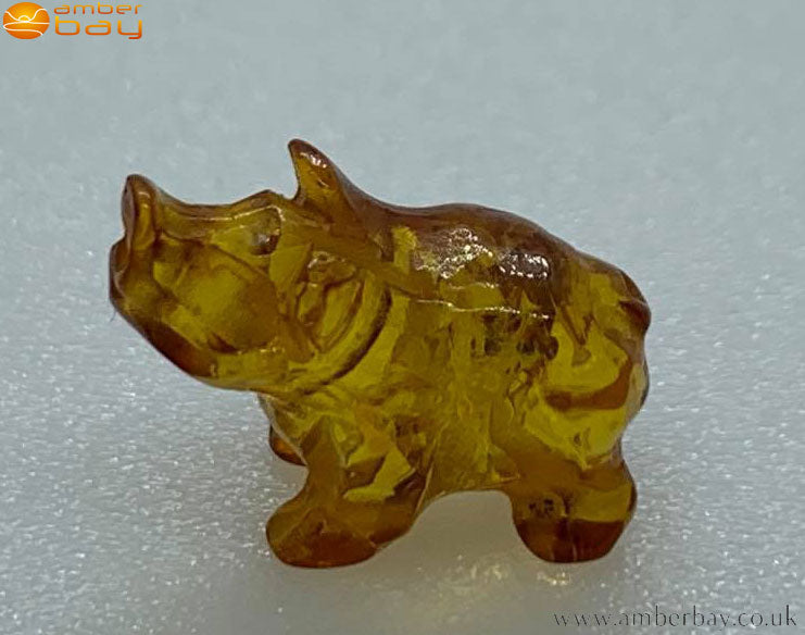 Amber Pig Carving