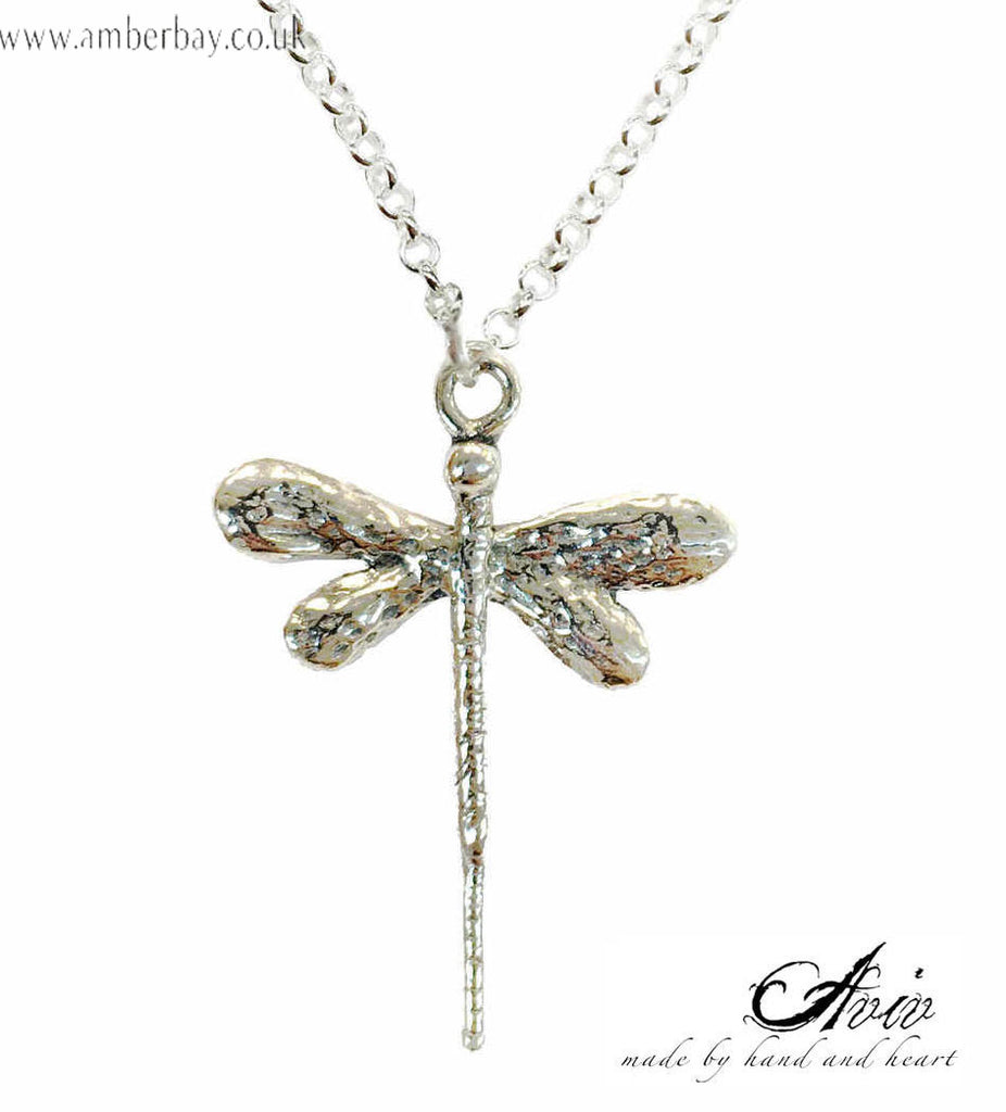 Aviv Sterling Silver Dragonfly Necklace