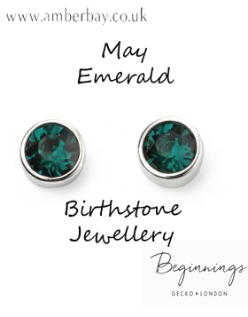 Beginnings May Emerald Swarovski Stud Earrings E4926g