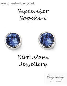 Beginnings September Sapphire Swarovski Stud Earrings E5567