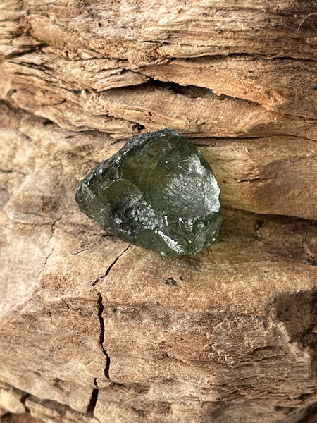 Genuine 1.40 g Chlum Moldavite from Czech Republic