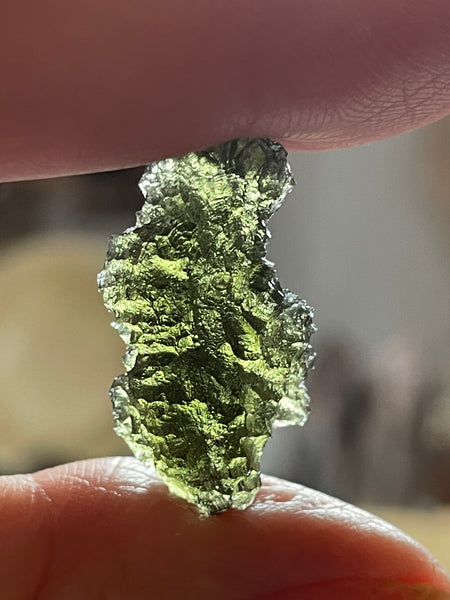 Genuine 2.16 g Rare Maly Chlum Moldavite from Czech Republic