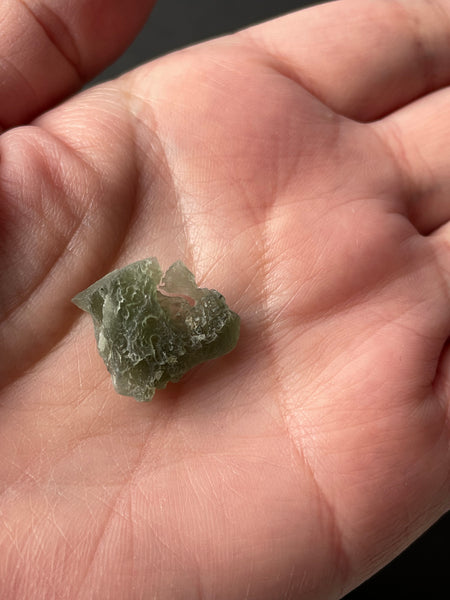 Genuine 1.70 g Rare Brusna Moldavite from Czech Republic