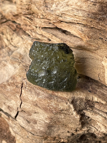 Genuine 2.48 g Chlum Moldavite from Czech Republic