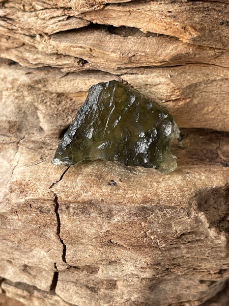 Genuine 1 g Chlum Moldavite from Czech Republic