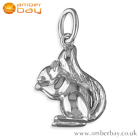 Sterling Silver Squirrel Pendant/Charm