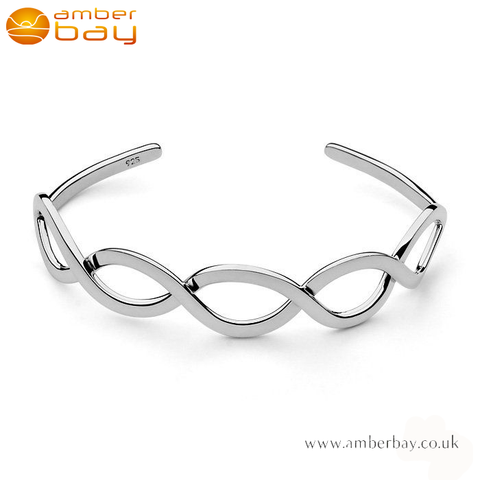 Silver Plaited Torque Bangle