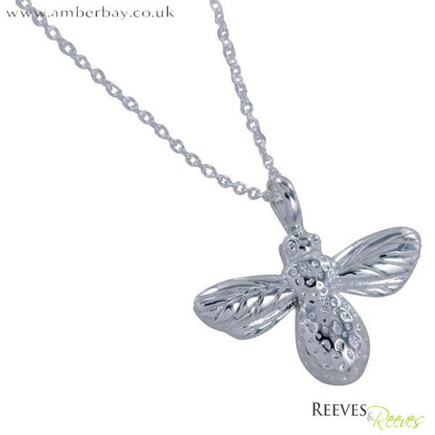 Silver Bumble Bee Necklace
