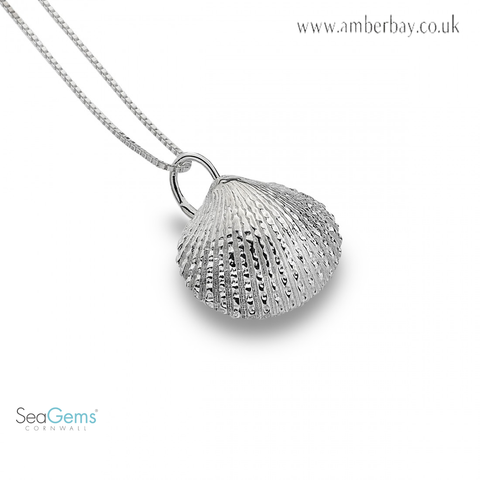 Sea Gems Sterling Silver Cockle Shell Pendant P3438