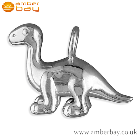 Sterling Silver Dinosaur Pendant/Charm