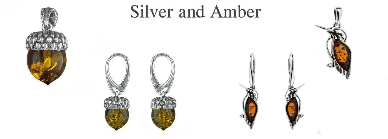 Silver and Amber Jewellery